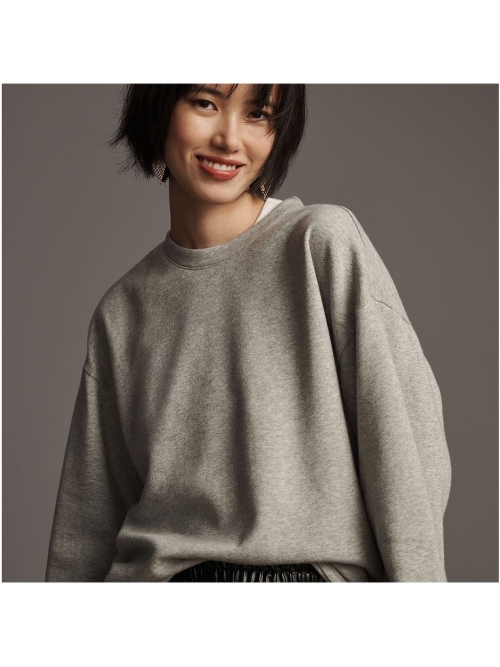 Pilcro Perfectly Oversized Crew Sweatshirt Large